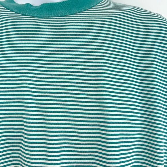 Stone Island × Supreme S/S 2015 Men's XL Long sleeve Green Striped AS IS - Picture 6 of 16